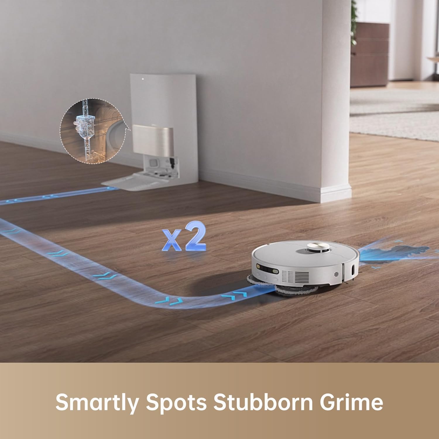 DREAME X40 Ultra Complete Robot Vacuum Cleaner, 12000 Pa Robotic Vacuum with Removable and Lift Mop, Extensive Cleaning with Side Brushes, MopExtend technology, Self-Cleaning Mop in 70° Hot Water