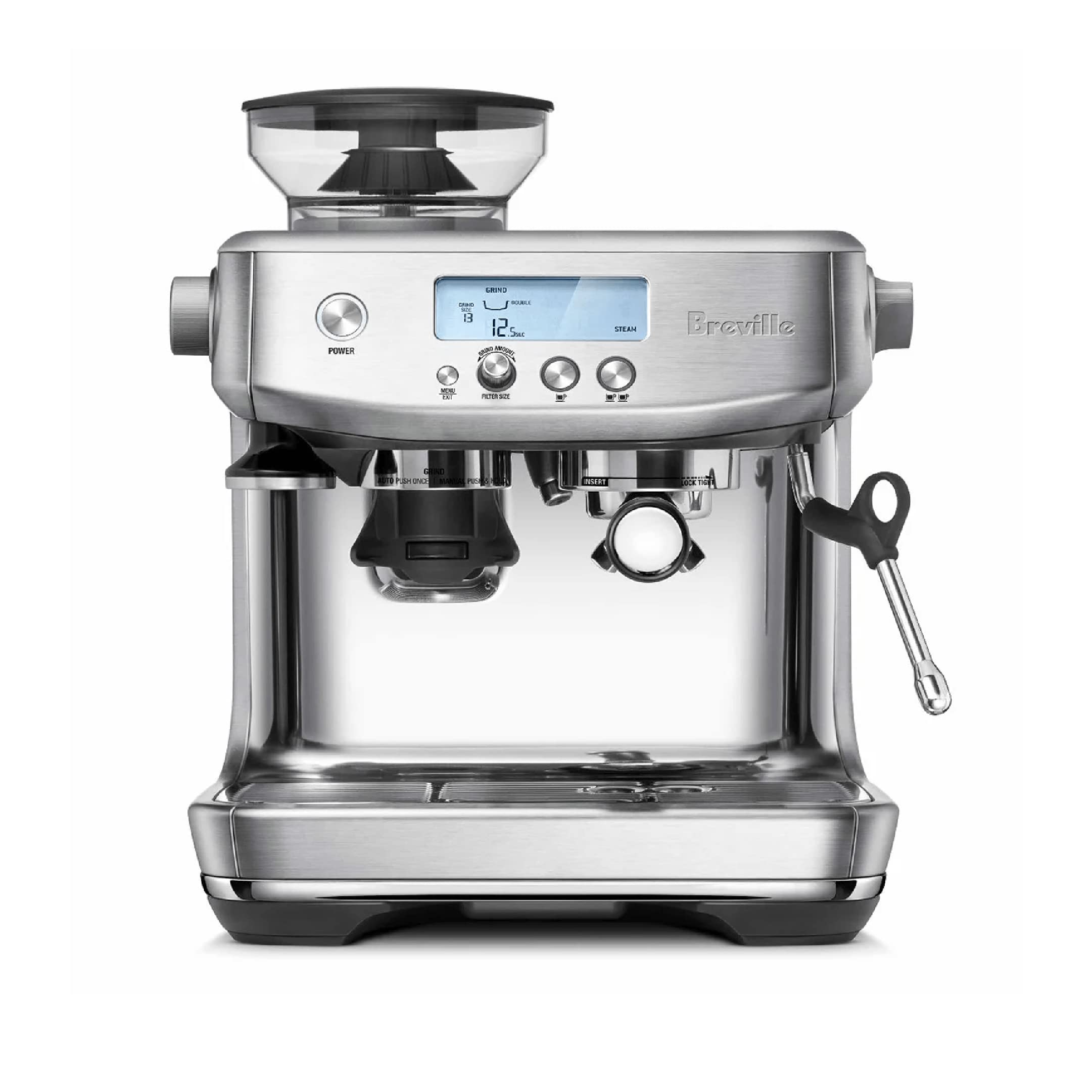 Breville BES878BSS1BUS1 BES878BSS Barista Pro Espresso Maker, Brushed Stainless Steel, 18/8