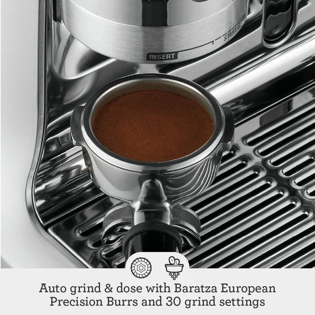 Breville BES878BSS1BUS1 BES878BSS Barista Pro Espresso Maker, Brushed Stainless Steel, 18/8