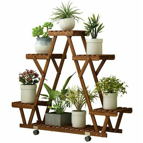 Nicholes Plant Stand - Versatile Indoor/Outdoor Display for Multiple Plants