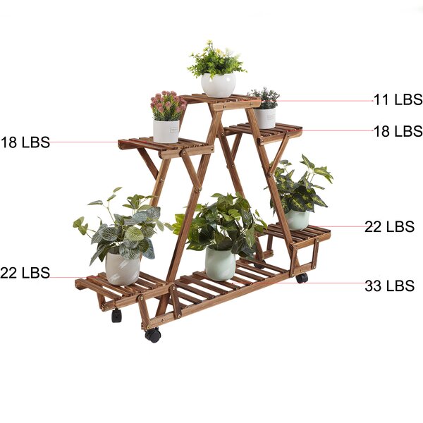 Nicholes Plant Stand - Versatile Indoor/Outdoor Display for Multiple Plants